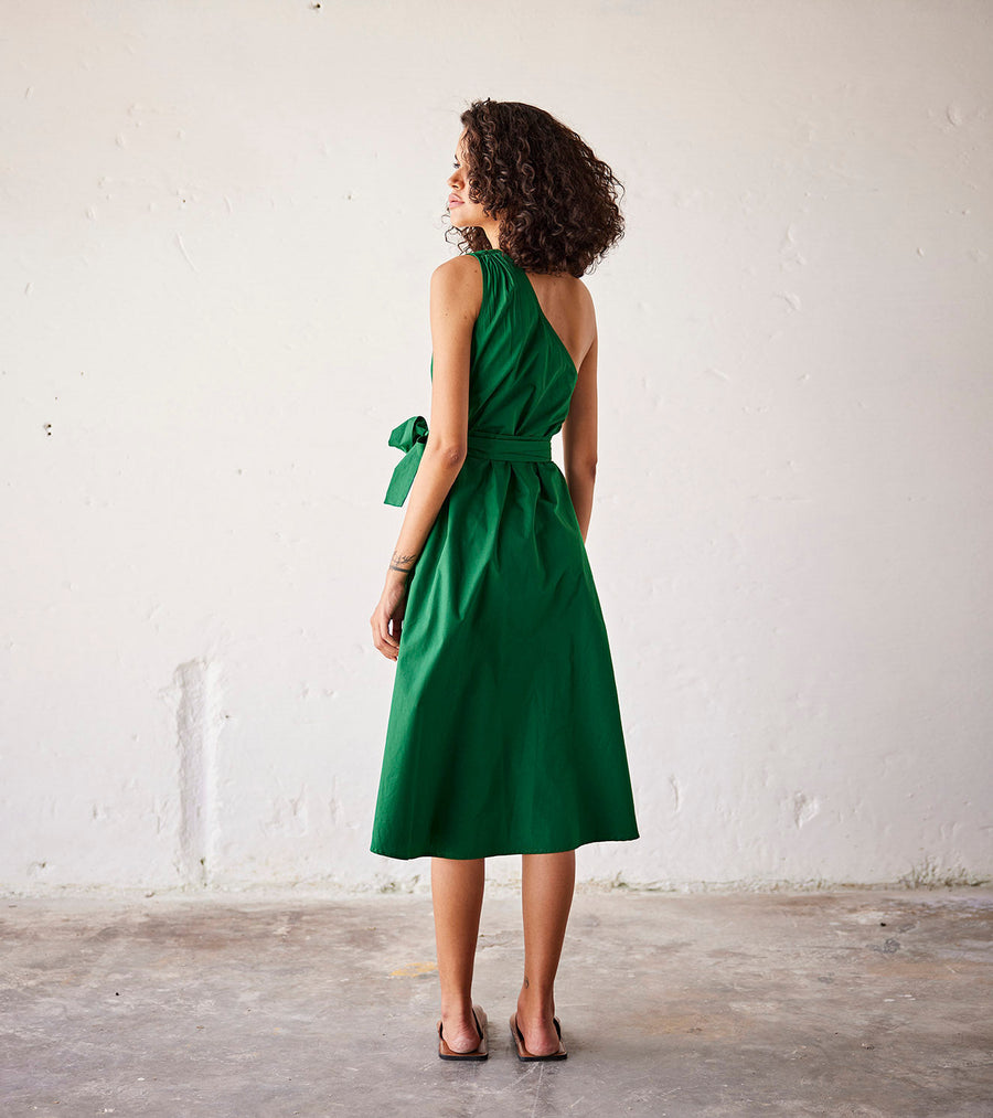 A Model Wearing Green Pure Cotton Peas in a Pod, curated by Only Ethikal